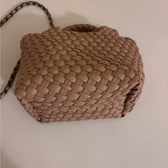 Woven Mini Tan Handbag Crossbody - Picture 5 of 5
